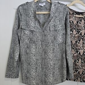 Calvin Klein Monochrome Snakeskin Top